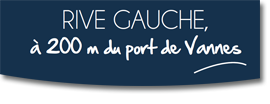 Hébergement et restauration, rive gauche, Port de Vannes, Bretagne sud